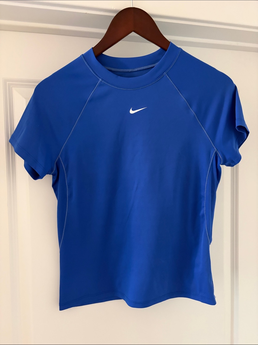 Nike Pro Dri-Fit Women's Blue Short Sleeve Athletic Top